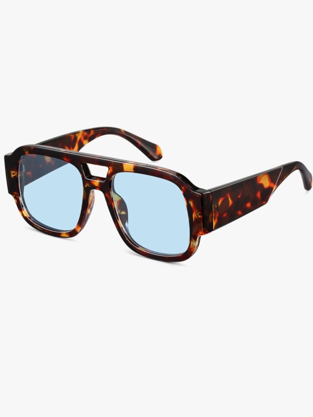 Retro Aviator Tortoiseshell Sunglasses